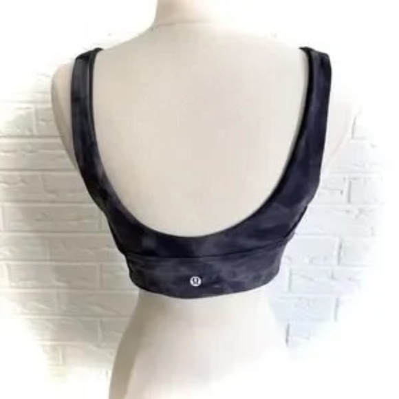 Lululemon ALIGN BRA A/B Cup Diamond Dye Pitch Grey Graphite Grey REVERSIBLE 4 - Picture 3 of 6